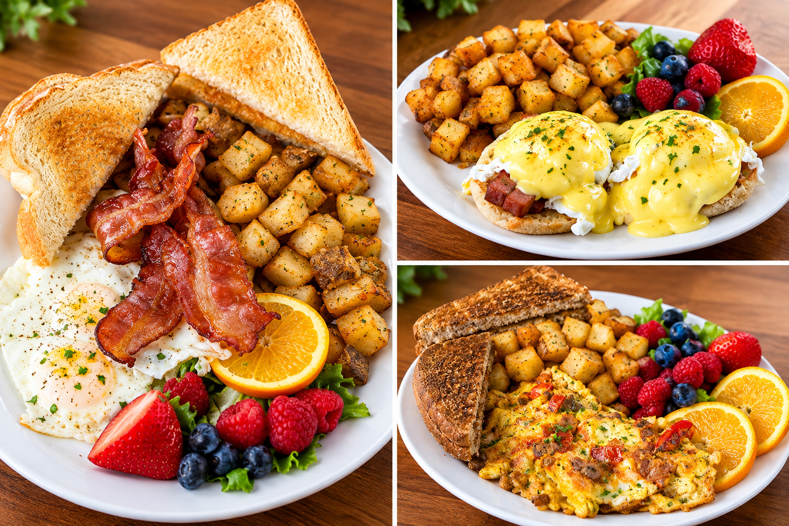 Breakfast at Hilltop Motel & Restaurant